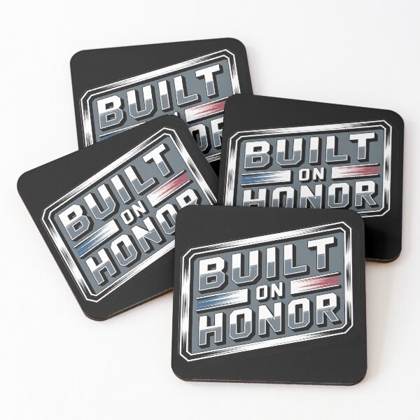 Item preview, Built on Honor – Heavy Industrial Steel Emblem designed and sold by OldGloryForge.