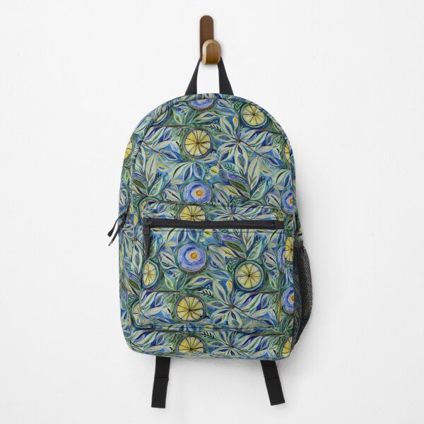 Item preview, Blue Citrus Botanical Watercolor Seamless Pattern designed and sold by GraceInNatureCo.