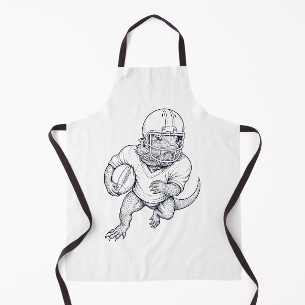 Item preview, Vintage Bearded Dragon Playing American Football Player Animal Lover designed and sold by TerryConnells.