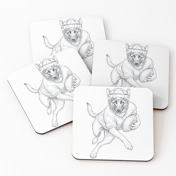 Item preview, Vintage Belgian Malinois Playing American Football Player Dog Lover designed and sold by TerryConnells.