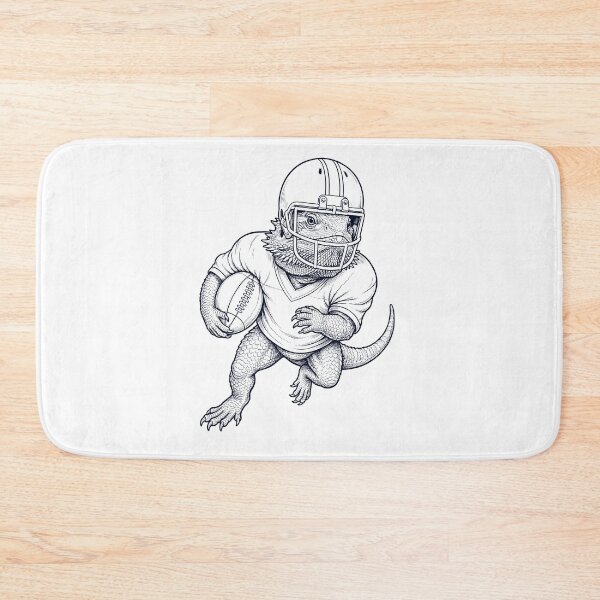 Item preview, Vintage Bearded Dragon Playing American Football Player Animal Lover designed and sold by TerryConnells.