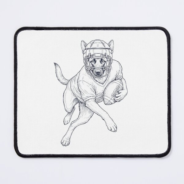 Item preview, Vintage Belgian Malinois Playing American Football Player Dog Lover designed and sold by TerryConnells.