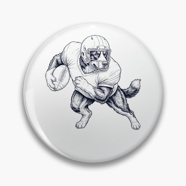 Item preview, Vintage Bernese Mountain Dog Playing American Football Player Dog Lover designed and sold by TerryConnells.