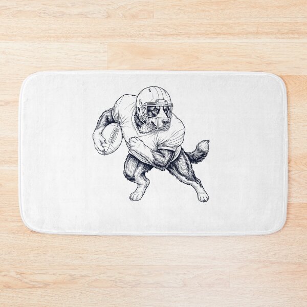 Item preview, Vintage Bernese Mountain Dog Playing American Football Player Dog Lover designed and sold by TerryConnells.