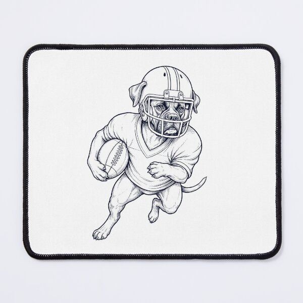 Item preview, Vintage Boxer Dog Playing American Football Player Dog Lover designed and sold by TerryConnells.