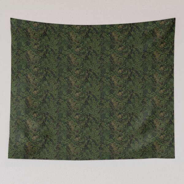 Item preview, Intricate Green Azolla Fern and Mud Pattern,Swampy Green Camouflage-Like Pattern designed and sold by warayut.