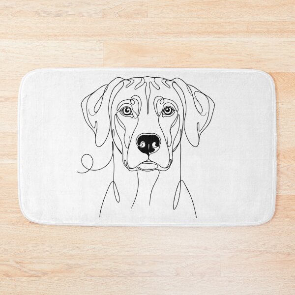 Item preview, Rhodesian Ridgeback One Line Art – Modern & minimalist dog contour design designed and sold by Pfotenfaden.