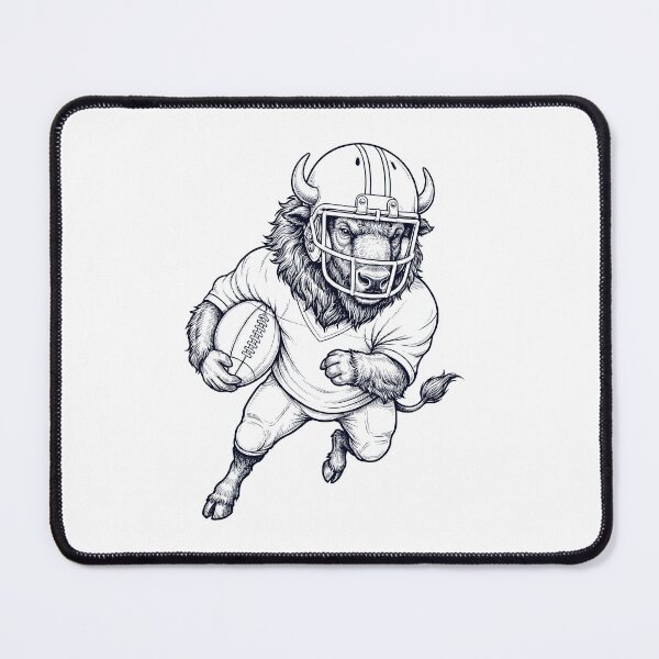 Item preview, Vintage Buffalo Playing American Football Player Animal Lover designed and sold by TerryConnells.