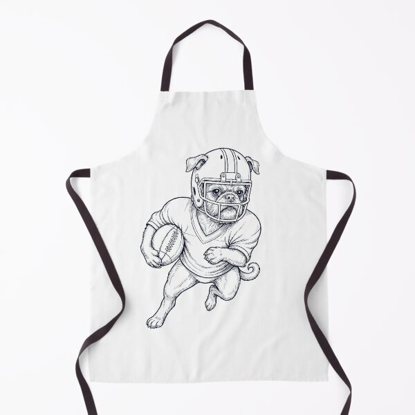 Item preview, Vintage Brussels Griffon Playing American Football Player Dog Lover designed and sold by TerryConnells.