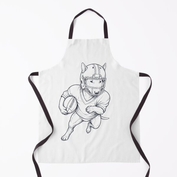 Item preview, Vintage Bull Terrier Playing American Football Player Dog Lover designed and sold by TerryConnells.