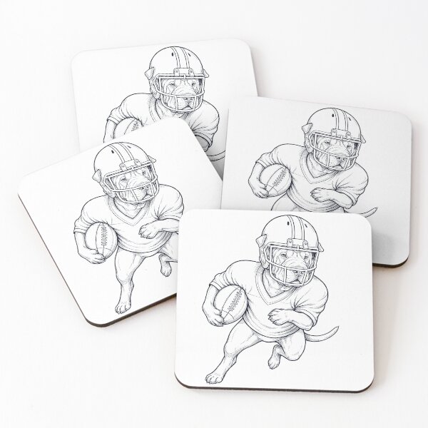 Item preview, Vintage Chinese Shar Pei Playing American Football Player Dog Lover designed and sold by TerryConnells.