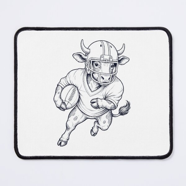Item preview, Vintage Cow Playing American Football Player Animal Lover designed and sold by TerryConnells.