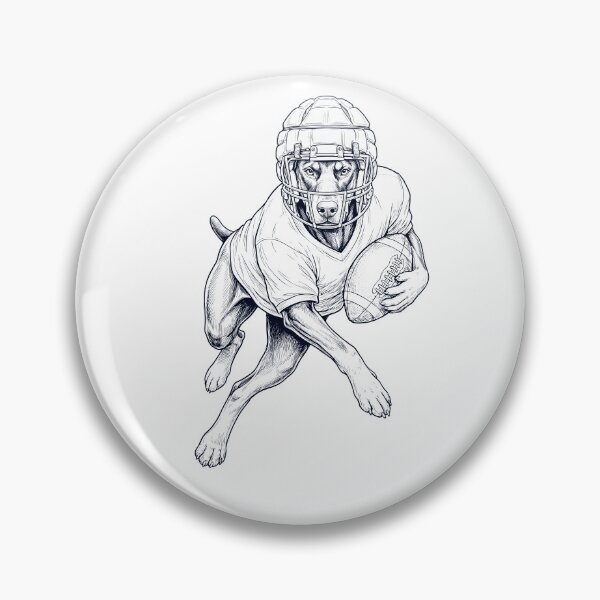 Item preview, Vintage Doberman Pinscher Playing American Football Player Dog Lover designed and sold by TerryConnells.