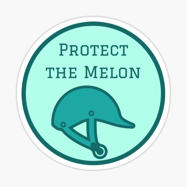 Aperçu de l'œuvre Protégez le casque équestre vert Melon créée et vendue par kbeach24.