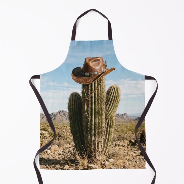 Item preview, Lone cactus in the desert wearing a cowboy hat designed and sold by Malisa345.