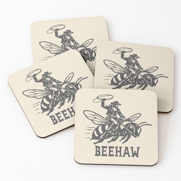 Item preview, BEEHAW Beekeeper Honey Bees Howdy Western Design designed and sold by Colorfulman.