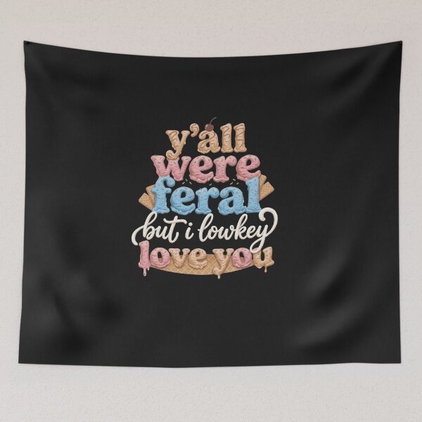 Item preview, Funny Teacher Shirt Y'all were Feral But I Lowkey Love You designed and sold by rachid-elmesafy.