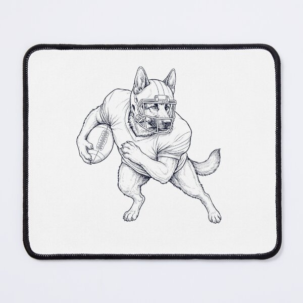 Item preview, Vintage German Shepherd Playing American Football Player Dog Lover designed and sold by TerryConnells.