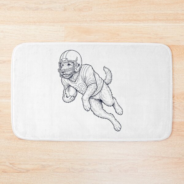 Item preview, Vintage Goldendoodle Playing American Football Player Dog Lover designed and sold by TerryConnells.
