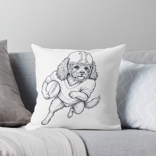 Item preview, Vintage Havanese Playing American Football Player Dog Lover designed and sold by TerryConnells.