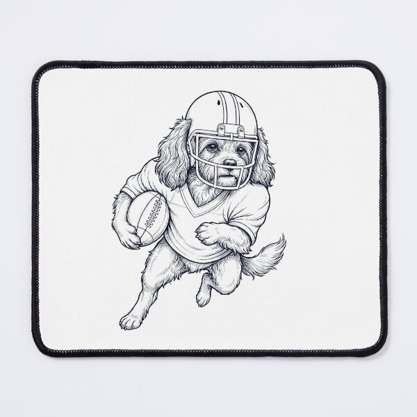Item preview, Vintage Havanese Playing American Football Player Dog Lover designed and sold by TerryConnells.