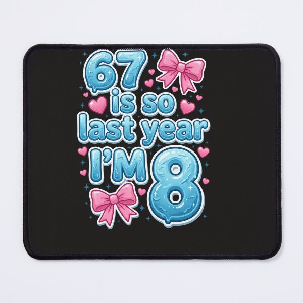 Item preview, 67 8th Birthday Girls Coquette Bow Pink six Seven Meme designed and sold by rachid-elmesafy.