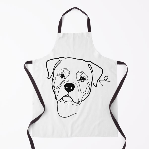 Item preview, Rottweiler One Line Art – Modern & minimalist dog contour design designed and sold by Pfotenfaden.