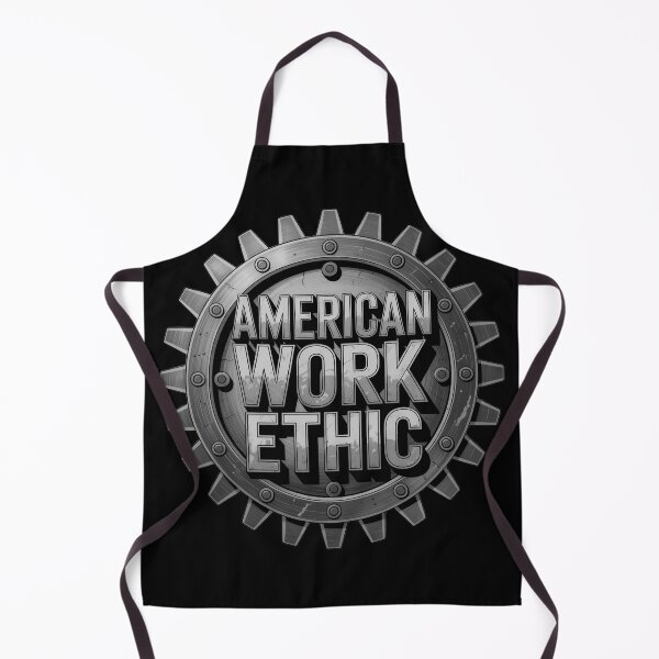 Item preview, American Work Ethic – Industrial Gear Badge designed and sold by OldGloryForge.
