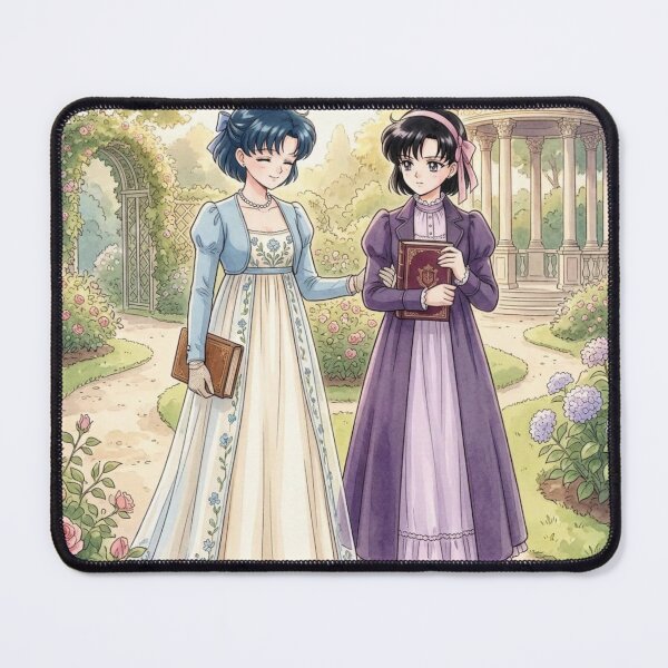 Item preview, Ami and Hotaru Discussing Books designed and sold by Solace Sparkles.
