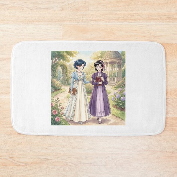 Item preview, Ami and Hotaru Discussing Books designed and sold by Solace Sparkles.