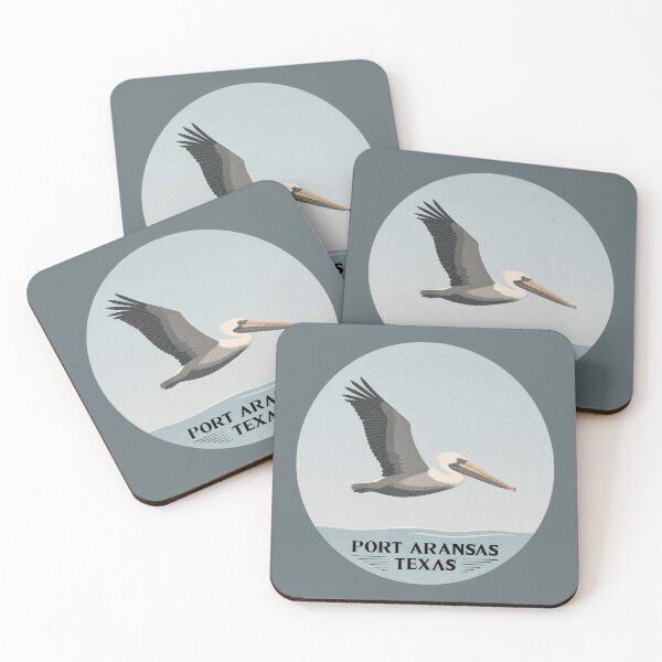 Item preview, Port Aransas Texas Pelican Illustration | Coastal Minimal Beach Art designed and sold by SimplyJasper.