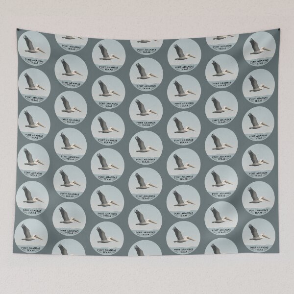 Item preview, Port Aransas Texas Pelican Illustration | Coastal Minimal Beach Art designed and sold by SimplyJasper.