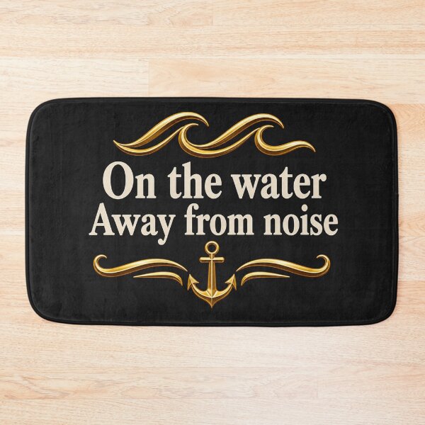 Item preview,  On the Water Away From Noise – Nautical Anchor Sailing Design | Ocean Calm Lifestyle Graphic designed and sold by MWSailingClub.