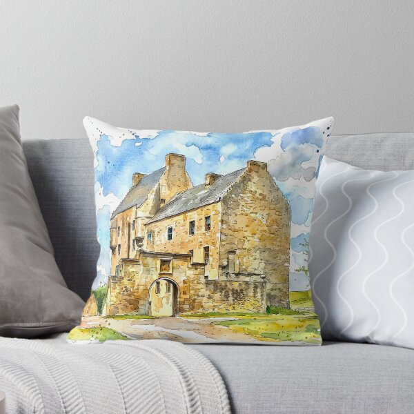 Artikelvorschau, Aquarellillustration von Midhope Castle (Lallybroch), South Queensferry, Schottland entworfen und verkauft von davidelder.