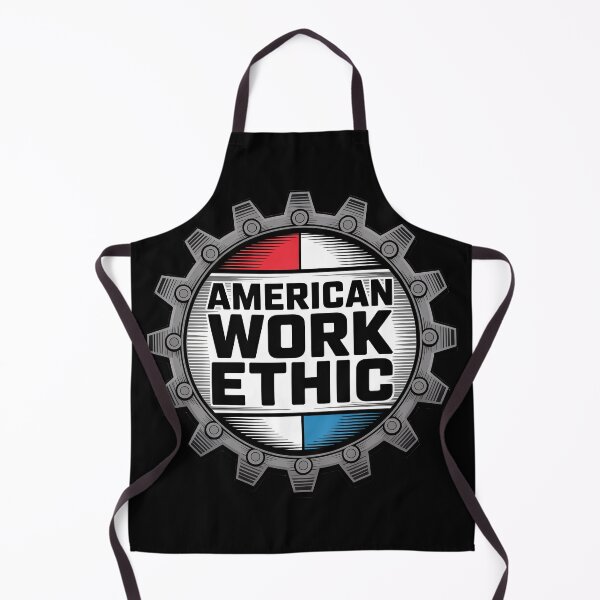 Item preview, American Work Ethic – Patriotic Industrial Gear Badge designed and sold by OldGloryForge.