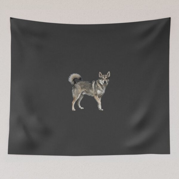 Item preview, Adaptive Veil Portrait Norwegian Lundehund Dog Minimal Realistic Rare Breed Design designed and sold by ArtivaNest.