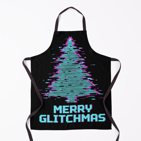 Item preview, Glitch Christmas Tree Shirt – Retro Cyberpunk Holiday Tee designed and sold by EiraFattah.