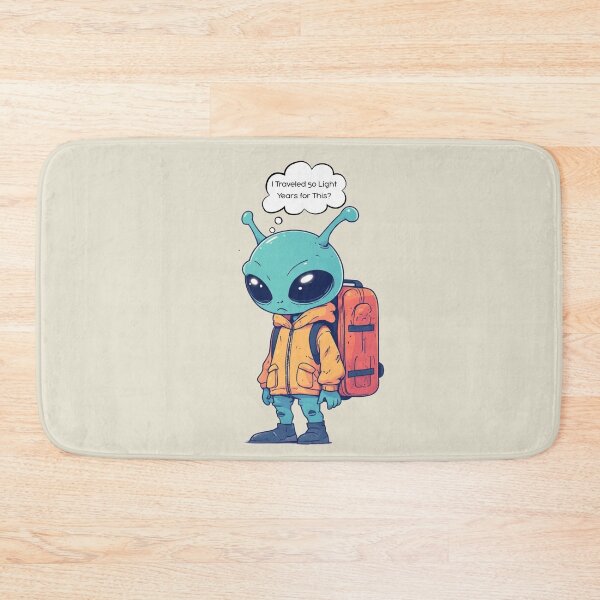 Item preview, Grumpy Alien Disappointed Tourist - Funny Space Travel Quote Art designed and sold by alizye.