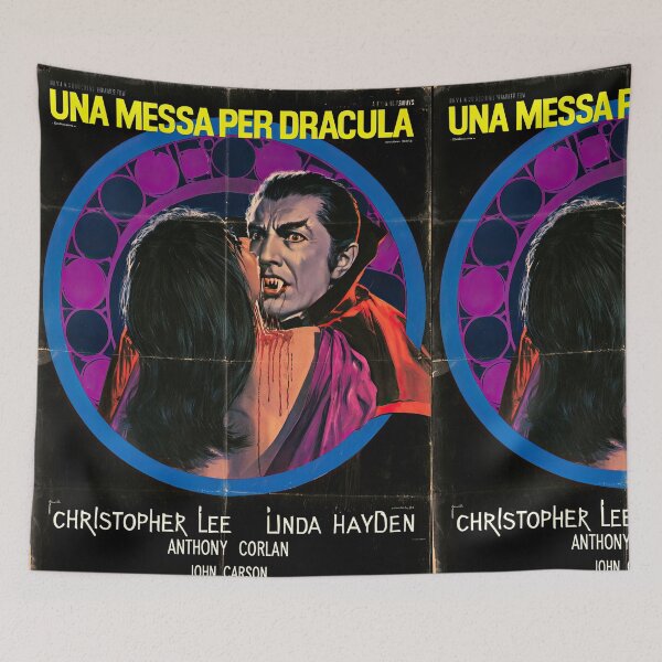 Item preview, Vintage Italian Horror Poster – Dracula Bite Scene designed and sold by obstinator.
