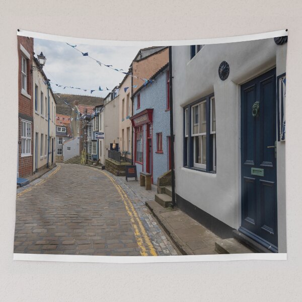 Item preview, Cobbled Street in Staithes, North Yorkshire designed and sold by ArtworkNorth.