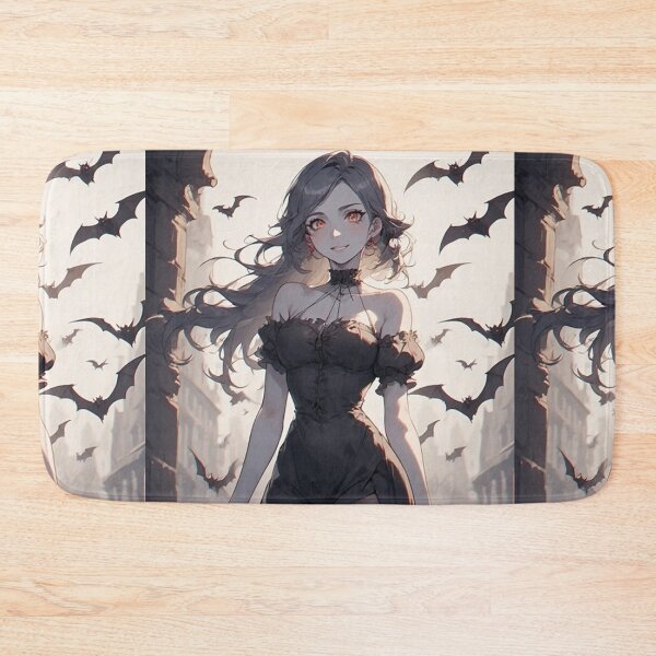 Item preview, Gothic vampire woman on a balcony designed and sold by ArtsJulian.