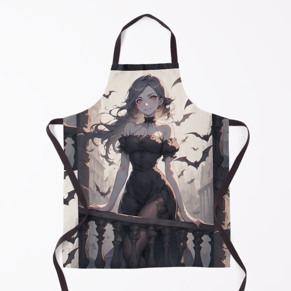Item preview, Gothic vampire woman on a balcony designed and sold by ArtsJulian.
