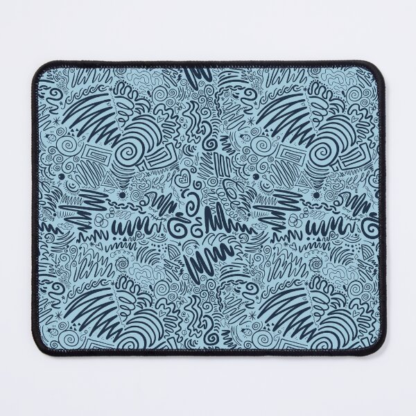Item preview, Inky Doodles Blue and Navy designed and sold by Pinecone Place.