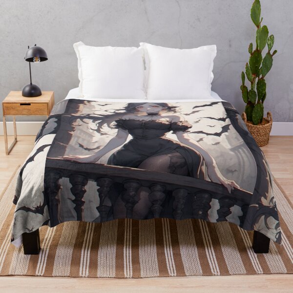 Item preview, Gothic vampire woman on a balcony designed and sold by ArtsJulian.