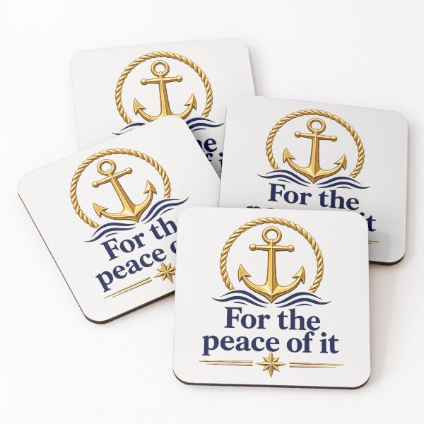 Item preview, For the Peace of It – Nautical Anchor Sailing Design | Ocean Calm Marine Lifestyle Graphic designed and sold by MWSailingClub.
