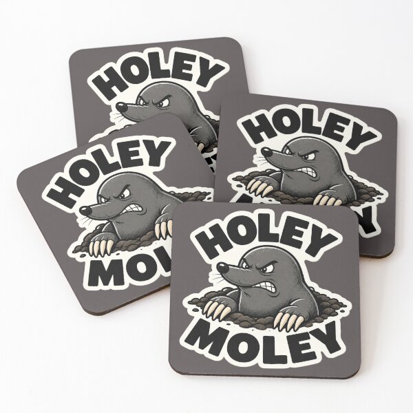 Item preview, Holey Moley Funny Mole Pun T-Shirt - Angry Mole Cartoon/Cute Animal Humour Tee/Pun Graphic Shirt  designed and sold by Halejo68.