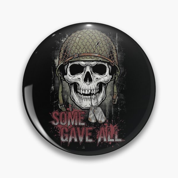 Item preview, Some Gave All Gritty Military Skull Veteran Tribute designed and sold by TeNovaStudio.