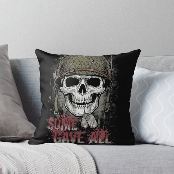 Item preview, Some Gave All Gritty Military Skull Veteran Tribute designed and sold by TeNovaStudio.