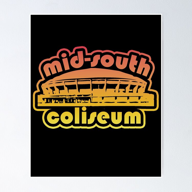 Mid-South Coliseum Sunset Logo Memphis Tennessee Roundhouse Sticker