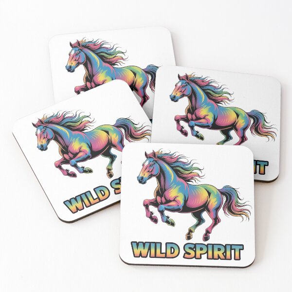 Item preview, Wild Spirit Horse – Colorful Running Horse Art, Freedom Spirit Design, Boho Western Horse Shirt, Equestrian Gift designed and sold by Cool-cat-art.